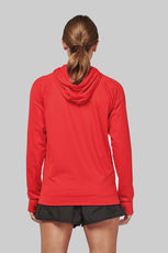 Kapuzen Sport Sweatshirt mit 1/4 Zip