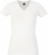 Damen Stretch V-Ausschnitt T-Shirt