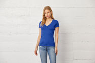 Bella + Canvas | 6035 Damen Jersey Deep V-Ausschnitt T-Shirt