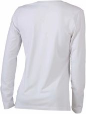 James & Nicholson | JN 929 Damen Stretch V-Ausschnitt T-Shirt langarm