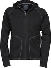 Herren Kapuzen Strickfleece Jacke