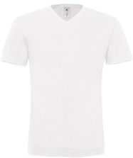 B&C | Mick Slub /men Herren Medium Fit V-Neck T-Shirt