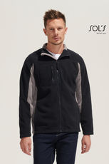 Kontrast Fleece Jacke