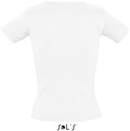 Damen V-Ausschnitt Ripp T-Shirt