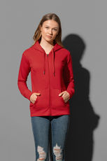 Damen Kapuzen Sweatjacke