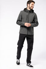 Unisex 3-Lagen Kapuzen Softshell Jacke